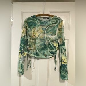 PLT Long Sleeve Crop Top